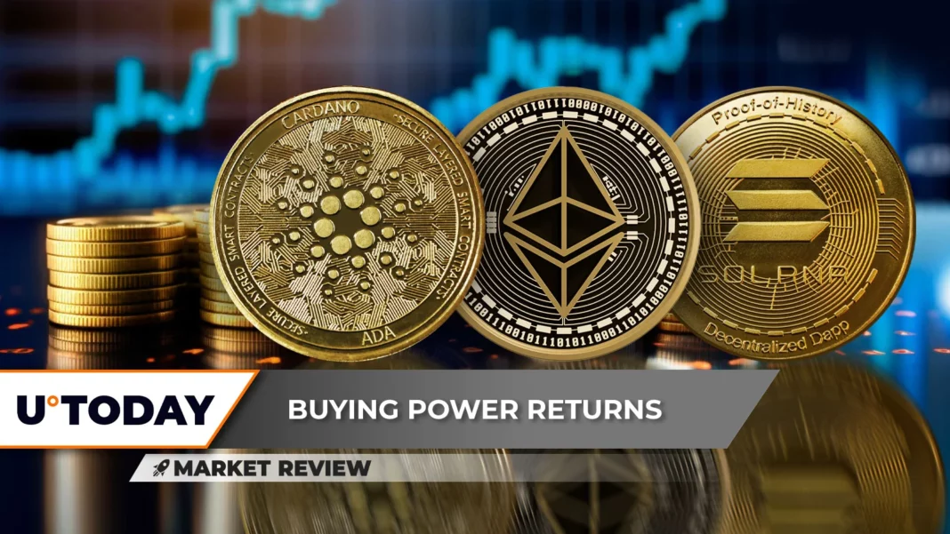 Cardano (ADA) Mendapatkan Terobosan Penting, Ethereum (ETH) Menembus Tertinggi Baru, Solana (SOL) di Ambang Uji Harga Penting