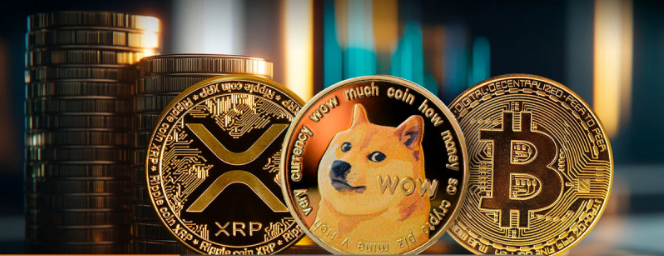 XRP Tidak Diizinkan Di Atas $0,60, Dogecoin (DOGE) di Ambang Melakukan Terobosan Penting, Bitcoin (BTC) Menembus Tren Turun 220 Hari